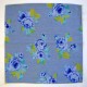 Cloth Napkin Blue Rose Cotton Fabric
