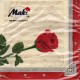 Luncheon Paper Napkin Rose And Notes