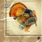 Luncheon Paper Napkin Classic Turkey Cream