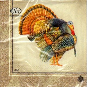 Luncheon Paper Napkin Classic Turkey Cream