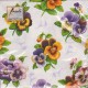 Luncheon Napkin Pansy White