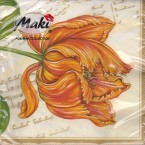 Luncheon Napkin Tulip And Notes