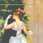 Luncheon Paper Napkin ART Renoir Danse A La Ville