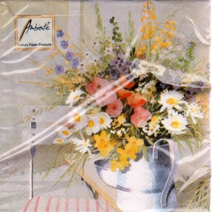 Luncheon Paper Napkin Bouquet Of Flowers 