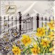 Luncheon Paper Napkin Daffodils Garden