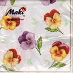 Luncheon Napkin Pansies