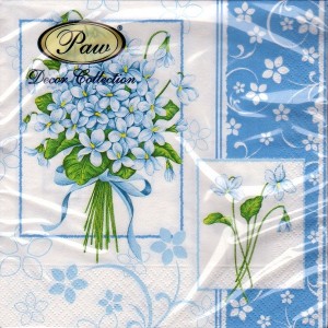 Luncheon Napkin Blue Violets