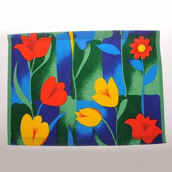 Beautiful Handmade Placemat Green Tulip Flower Napkins World