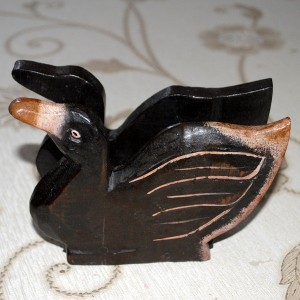 Handmade Wooden Duck Napkin Holder