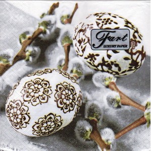 Luncheon Napkin Ornamental Eggs